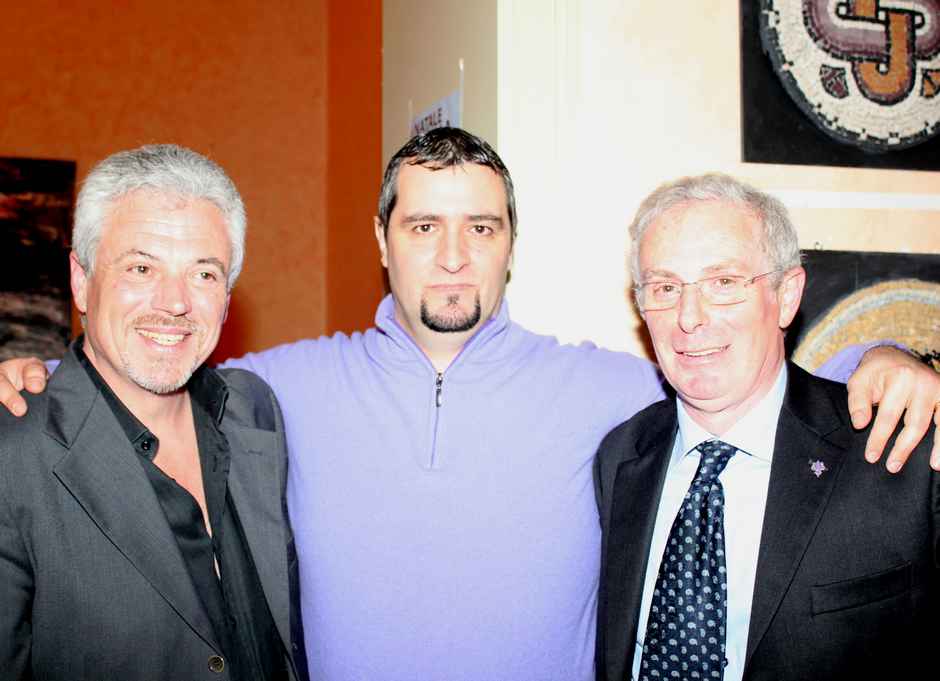 Da sinistra: Pippo Macaluso, Davide Parisi e Natale Sabella