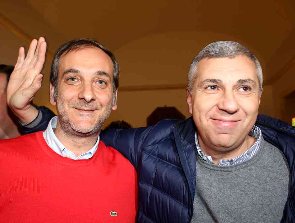 Piero Capizzi e Vittorio Di Salvo dopo lo scrutinio