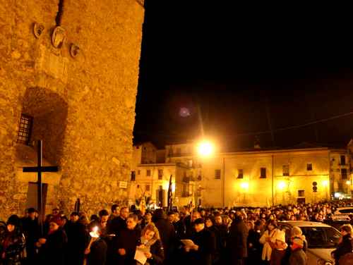 Un momento della Via Crucis