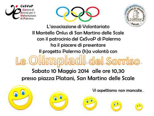 Domani A San Martino Le Olimpiadi Del Sorriso Monreale News Notizie Eventi E Cronaca Su Monreale