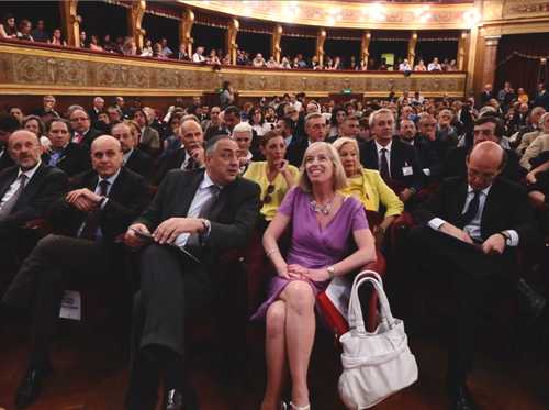 Il Ministro Giannini, con il Rettore dell'Università di Palermo, Roberto Lagalla