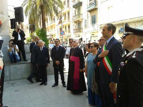 Un momento della commemorazione