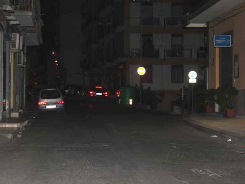 Un tratto al buio di via Venero