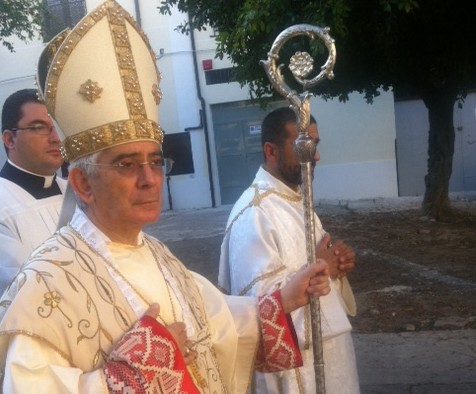 Monsignor Michele Pennisi durante la ricorrenza