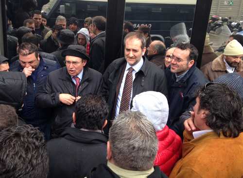 Il presidente della Srr Di Matteo ed il sindaco Capizzi incontrano i dipendenti al termine della riunione