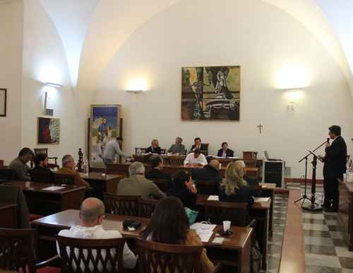 Un momento della seduta odierna