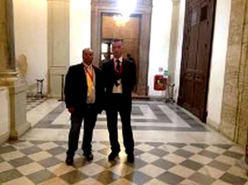 Massimiliano Miceli, a sinistra, con Giuseppe Fiore