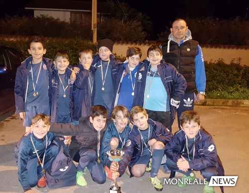 La festa del Monreale dopo la vittoria contro la Stella del Mare