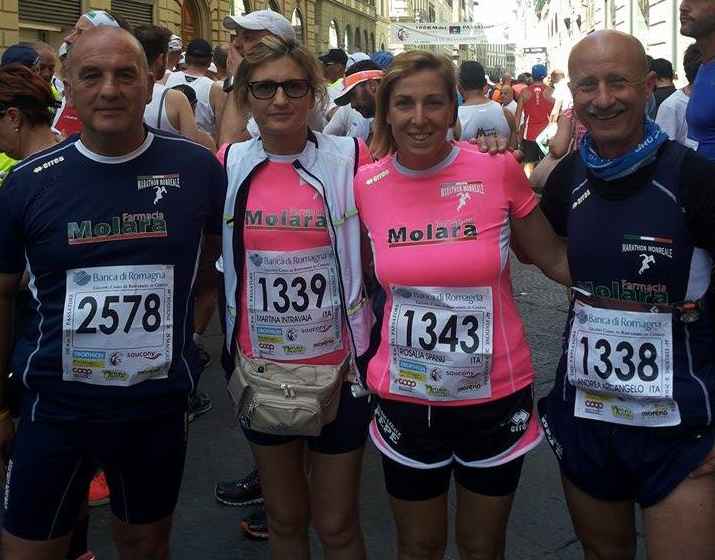 Gli atleti della Marathon Monreale prima del via