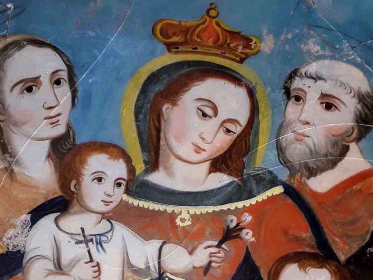 L'educazione della Vergine - Pittura antica - Arte - dimanoinmano.it