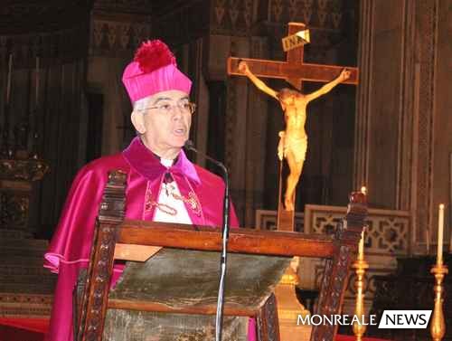 L'arcivescovo di Monreale, monsignor Michele Pennisi