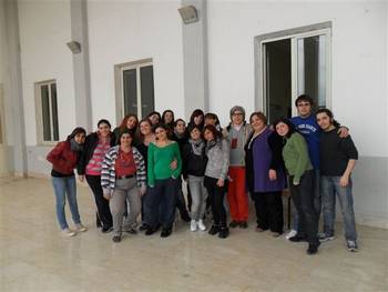I ragazzi del liceo Basile, che rappresenteranno Le Baccanti