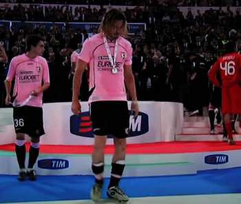La delusione di Balzaretti dopo il match