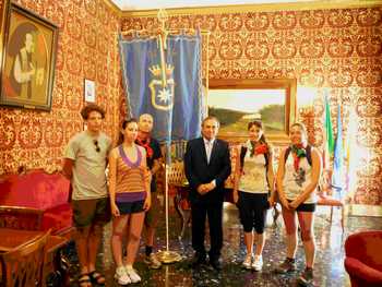 Il sindaco Di Matteo riceve la delegazione dei garibaldini veronesi