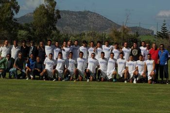 Foto di gruppo prima del match