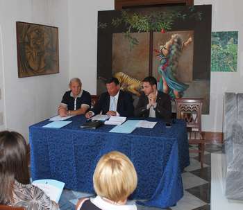 Un momento della conferenza stampa di presentazione