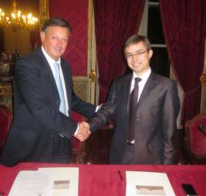 Il vicesindaco Salvino Caputo ed il ministro ucraino Zaruba