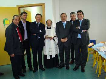 Il centro per l'infanzia di Aquino nel giorno dell'inaugurazione