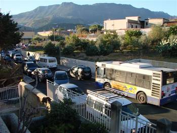 Il tratto di strada di via Santa Liberata
