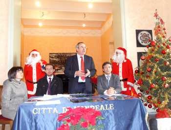 Un momento della conferenza stampa