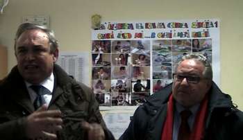 Il sindaco Di Matteo con il dirigente scolastico Fundarò