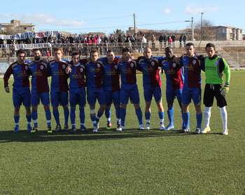 La squadra del Monreale scesa in campo contro l'Akragas