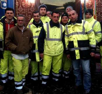 Alcuni lavoratori Ato pritestano in Sala Rossa
