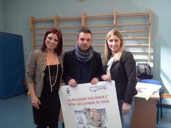 Giovanna Sagona, Giovanni Siragusa e Tiziana Dilo dell'associazione Tunghi Tunghi