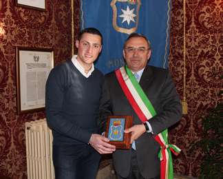 Salvo Randazzo e il sindaco Filippo Di Matteo