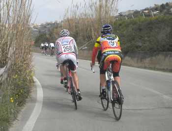 Alberto Varsaci in azione col numero 91