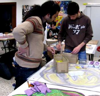 Ragazzi al lavoro a Spilimbergo