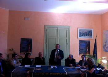 Un momento della conferenza stampa