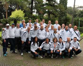 Foto di gruppo per gli atleti monrealesi