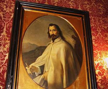 L'immagine di Pietro Novelli in quadro esposto nella Sala Rossa del Municipio