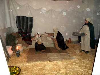 Un momento del presepe vivente