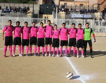 La squadra del Monreale che ha giocato con la Parmonval