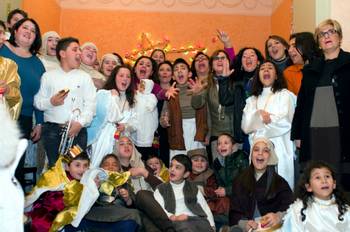 I ragazzi-attori di Stelle nel Presepe