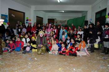 Foto di gruppo del carnevale di Santa Rosalia