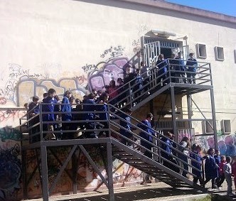 Prove d'evacuazione alla scuola Morvillo