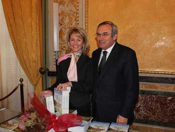 Ina Modica ed il sindaco Filippo Di Matteo