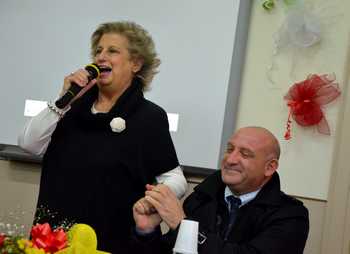 Nicolò Mannino con Maria Falcone