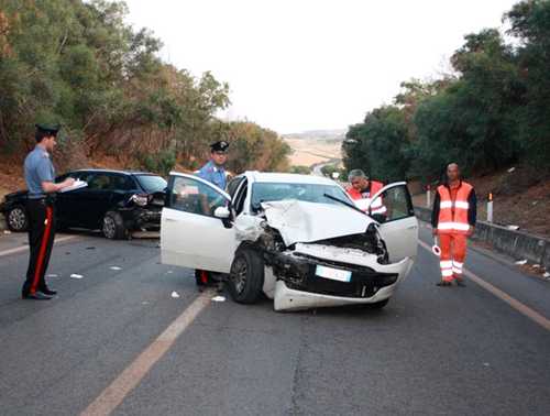 L'incidente sulla Palermo-Sciacca (foto Leas)