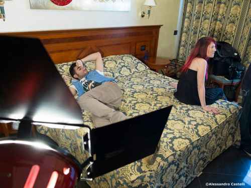 Una scena del videoclip di Shadow (foto Castelli)