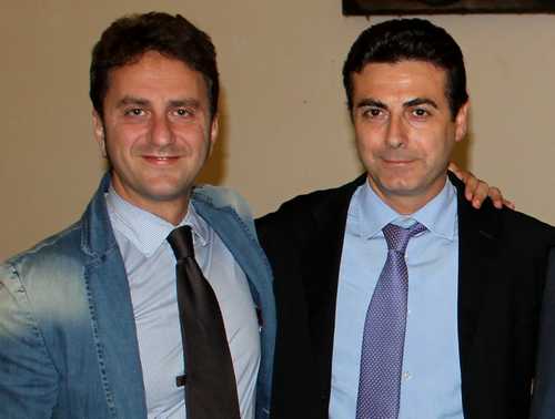 Il concigliere comunale, Massimiliano Lo Biondo con segretario cittadino del Pd, Fabio Ganci