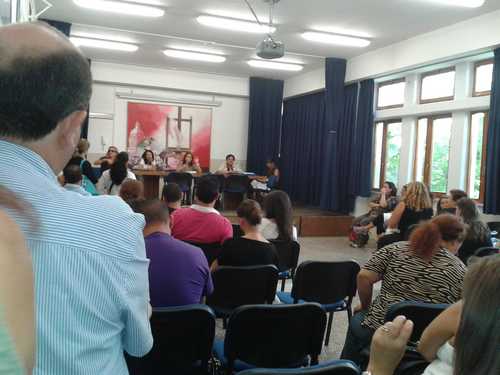 Un momento dell'incontro odierno