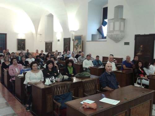 Un momento dell'assemblea odierna indetta dalla Cisl