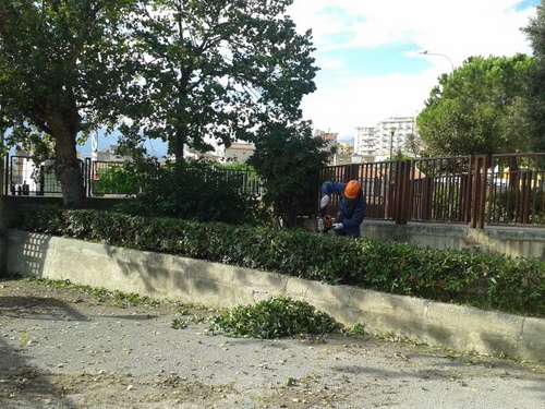 Operai al lavoro stamattina