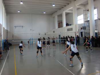 Un momento del match