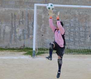 Il portiere degli Esordineti Audace, Pier Paolo La Torre