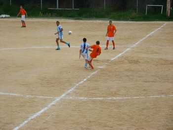 Una fase della partita d'andata tra Audace Monreale e Sporting Arenella